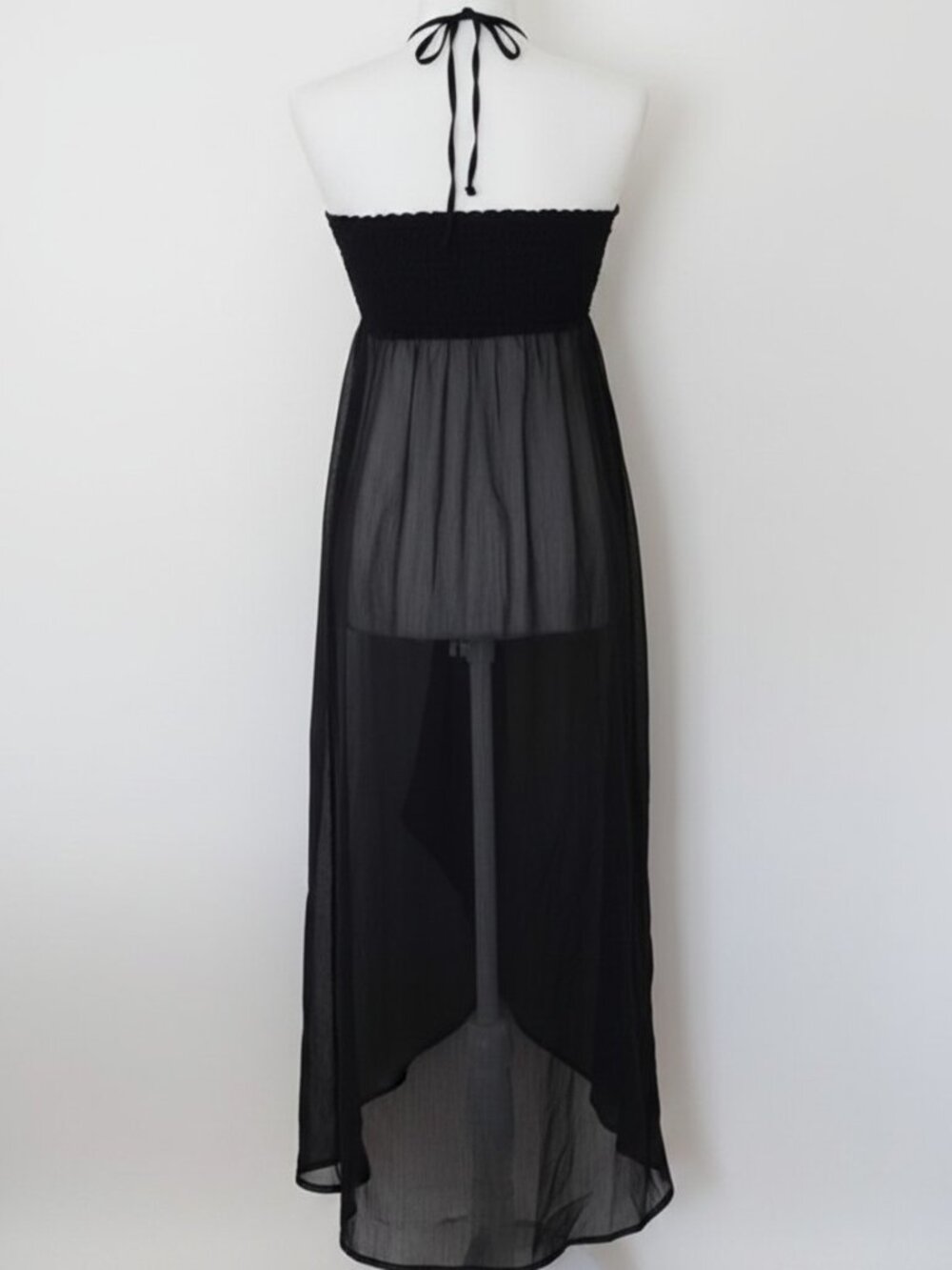 Tommy Bahama Halter Sheer Swim Coverup Black NWT S - Picture 4 of 16